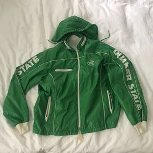 Quaker State fleece lined vintage jacket